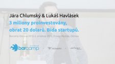 3 miliony proinvestovány, obrat 20 dolarů. Bída startupů.